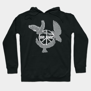 Peace sign white dove Hoodie